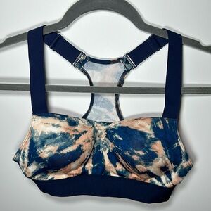 PINK Active Ultimate Push-Up Sports Bra Blue Tie Dye